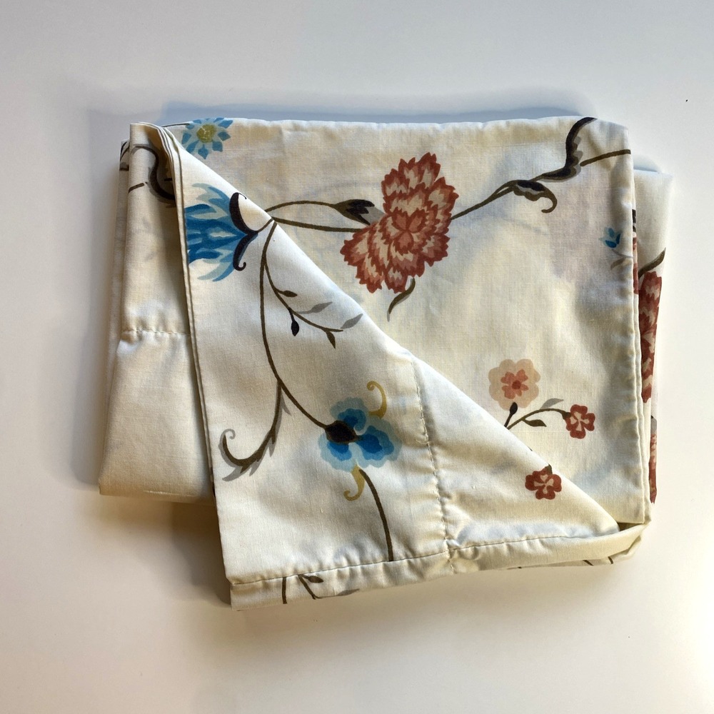 Vintage Springmaid Floral Vine Standard Pillowcase Cottage Country